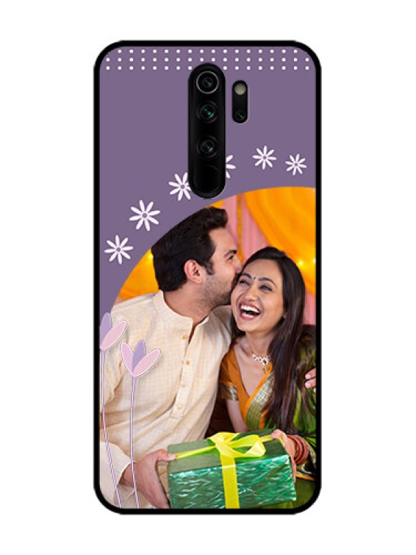 Custom Redmi Note 8 Pro Custom Metal Phone Case - Lavender Flowers Design