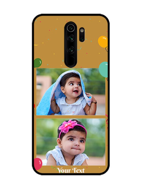 Custom Redmi Note 8 Pro Custom Metal Phone Case - Image Holder With Birthday Celebrations Design