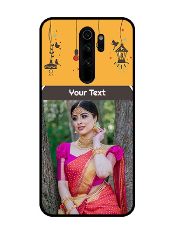 Custom Redmi Note 8 Pro Custom Metal Phone Case - With Family Picture And Icons