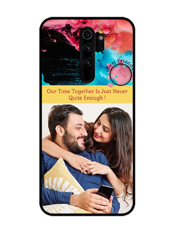 Custom Redmi Note 8 Pro Custom Metal Phone Case - Quote With Acrylic Painting Design