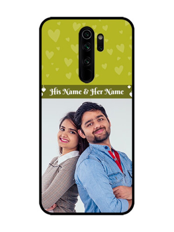 Custom Redmi Note 8 Pro Custom Metal Phone Case - You and Me Heart Design