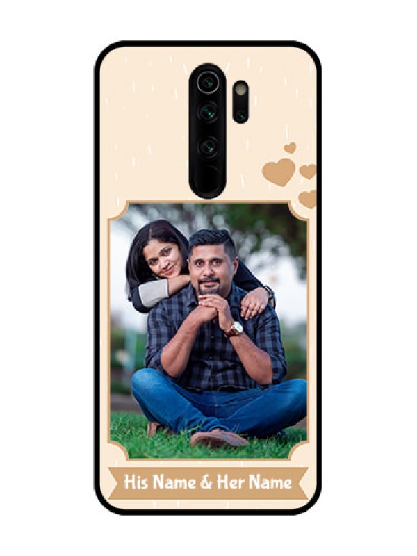 Custom Redmi Note 8 Pro Custom Metal Phone Case - With Confetti Love Design