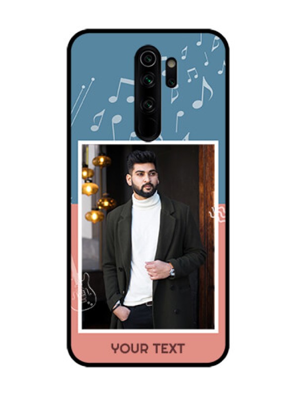 Custom Redmi Note 8 Pro Custom Metal Phone Case - With Color Musical Note Design