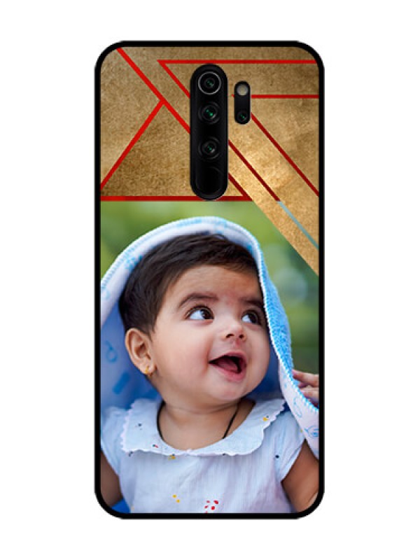 Custom Redmi Note 8 Pro Custom Metal Phone Case - Gradient Abstract Texture Design