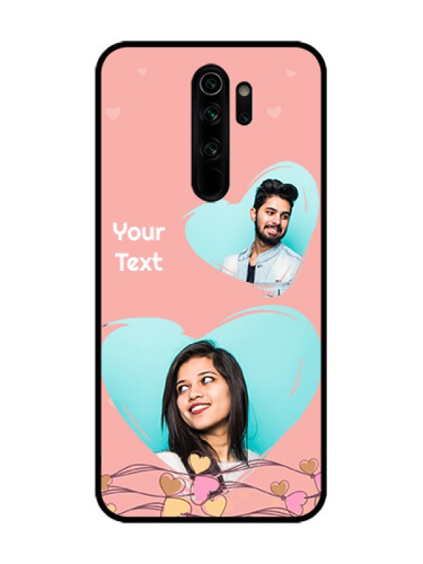 Custom Redmi Note 8 Pro Custom Metal Phone Case - Love Doodle Design