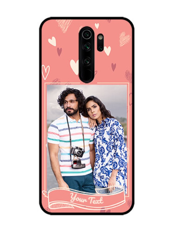 Custom Redmi Note 8 Pro Custom Metal Phone Case - Love Doodle Art Design