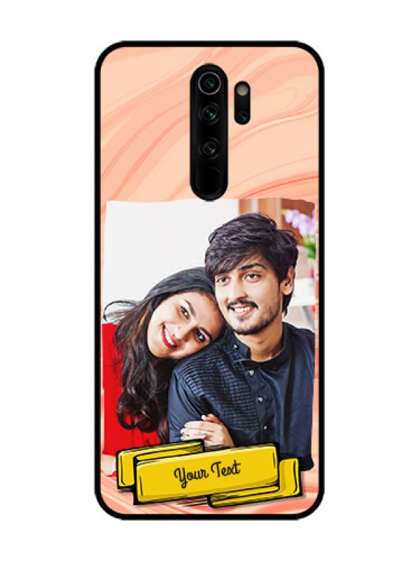 Custom Redmi Note 8 Pro Custom Metal Phone Case - Marble Texture Design