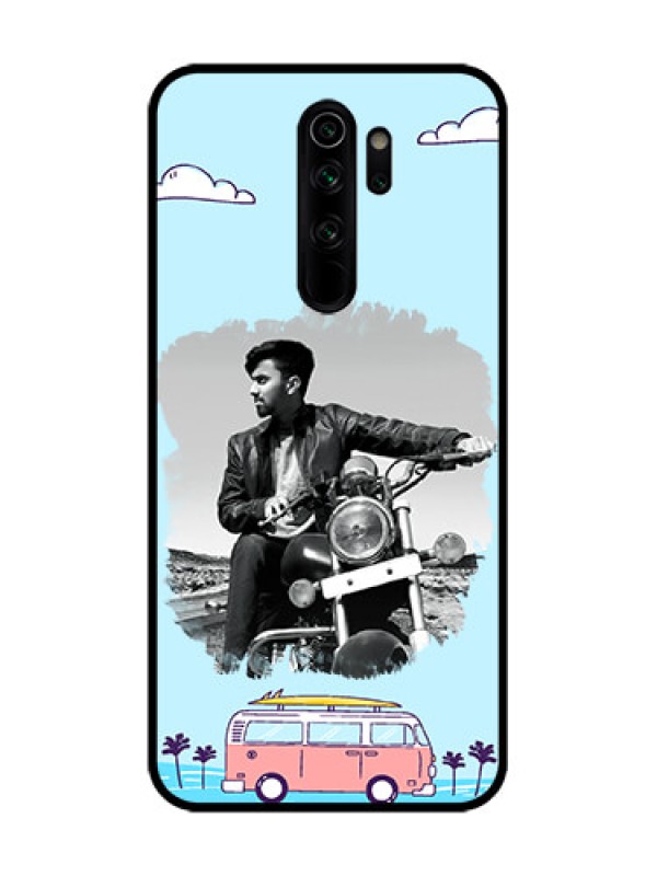 Custom Redmi Note 8 Pro Custom Metal Phone Case - Travel and Adventure Design