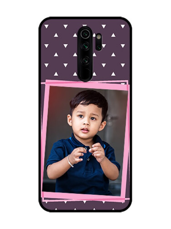 Custom Redmi Note 8 Pro Custom Metal Phone Case - Triangle Pattern Dotted Design