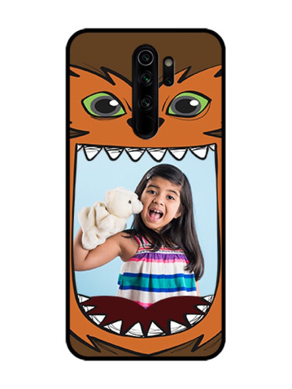 Custom Redmi Note 8 Pro Custom Metal Phone Case - Owl Monster Back Case Design