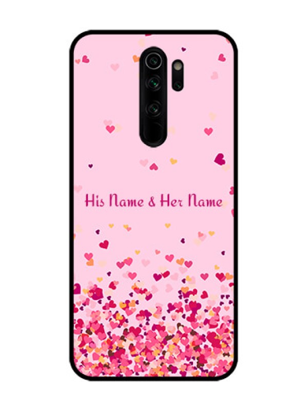 Custom Redmi Note 8 Pro Custom Metal Phone Case - Floating Hearts Design