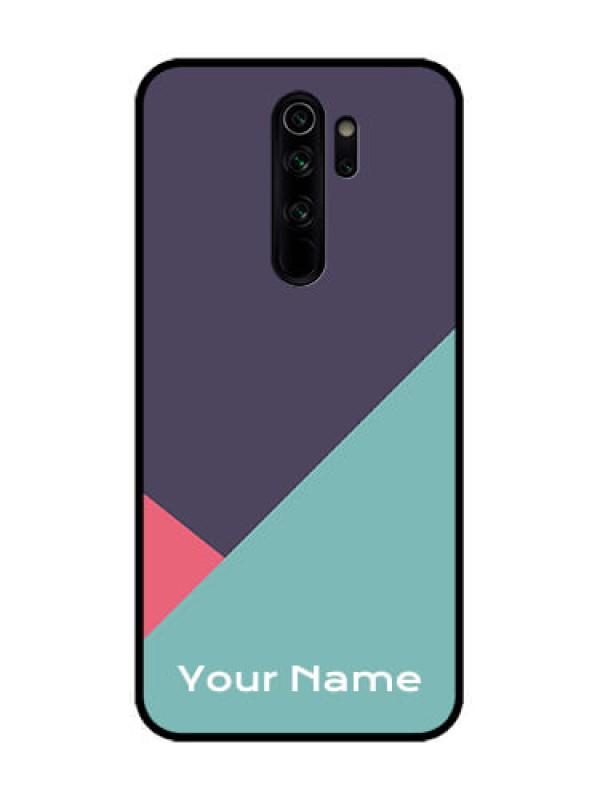 Custom Redmi Note 8 Pro Custom Metal Phone Case - Tri Color Abstract Design