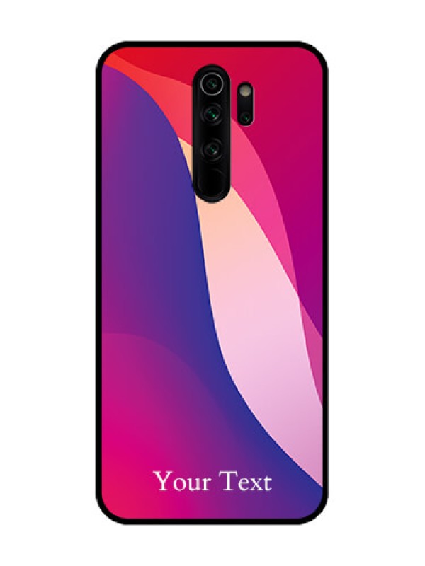 Custom Redmi Note 8 Pro Custom Metal Phone Case - Digital Abstract Overlap Design