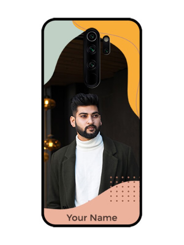 Custom Redmi Note 8 Pro Custom Metal Phone Case - Tri - Coloured Overlay Design