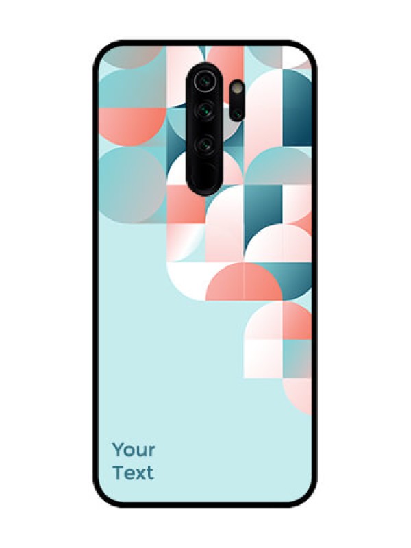Custom Redmi Note 8 Pro Custom Metal Phone Case - Stylish Semi - Circle Pattern Design