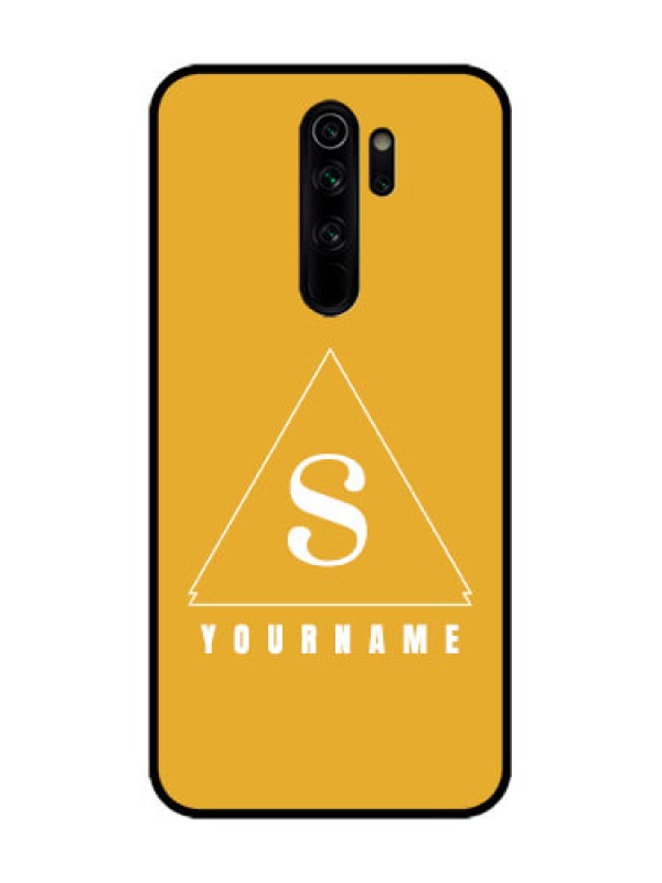 Custom Redmi Note 8 Pro Custom Metal Phone Case - Simple Triangle Design