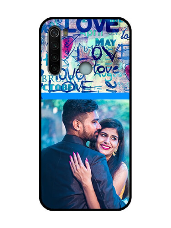 Custom Redmi Note 8 Custom Metal Phone Case - Colorful Love Design
