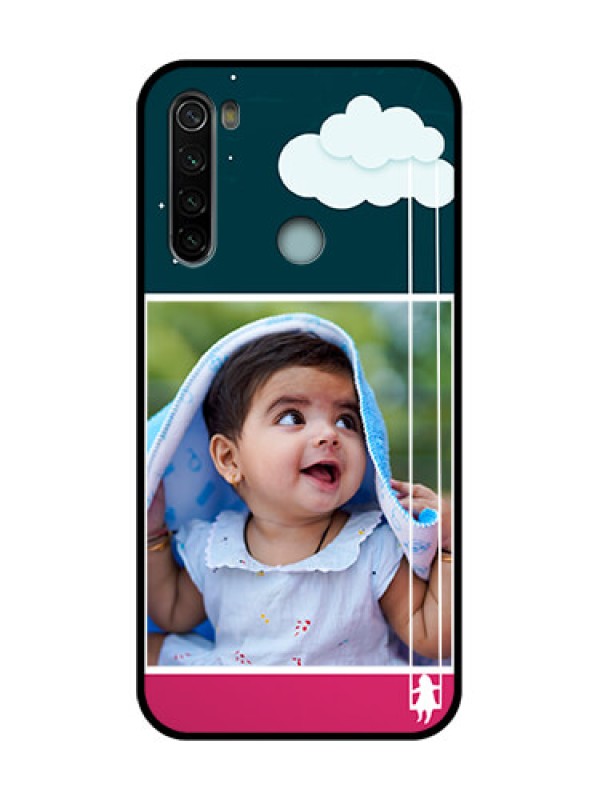 Custom Redmi Note 8 Custom Metal Phone Case - Cute Girl With Cloud Design