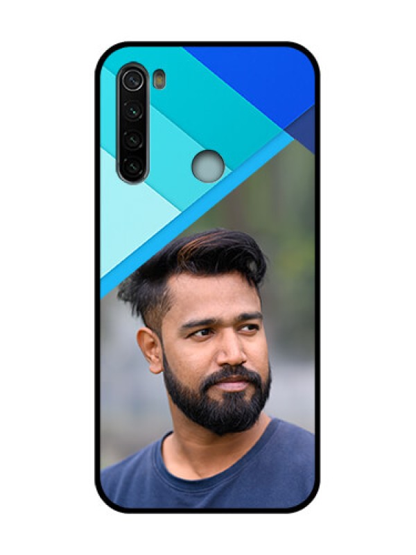 Custom Redmi Note 8 Custom Metal Phone Case - Blue Pattern Design