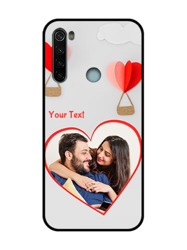 Custom Redmi Note 8 Custom Metal Phone Case - Parachute Love Design