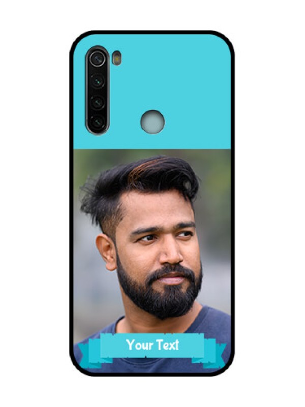 Custom Redmi Note 8 Custom Metal Phone Case - Blue Color Design