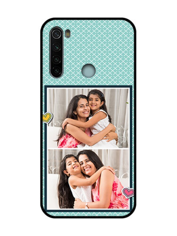 Custom Redmi Note 8 Custom Metal Phone Case - 2 Image Holder With Pattern Design