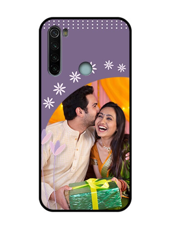 Custom Redmi Note 8 Custom Metal Phone Case - Lavender Flowers Design