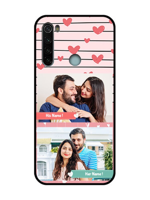 Custom Redmi Note 8 Custom Metal Phone Case - Photo With Heart Design