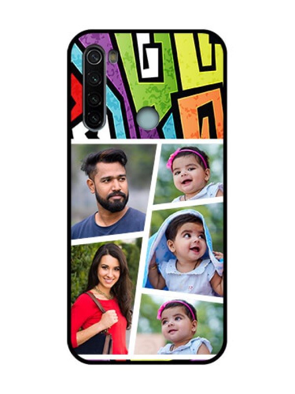 Custom Redmi Note 8 Custom Metal Phone Case - Graffiti Pattern Design