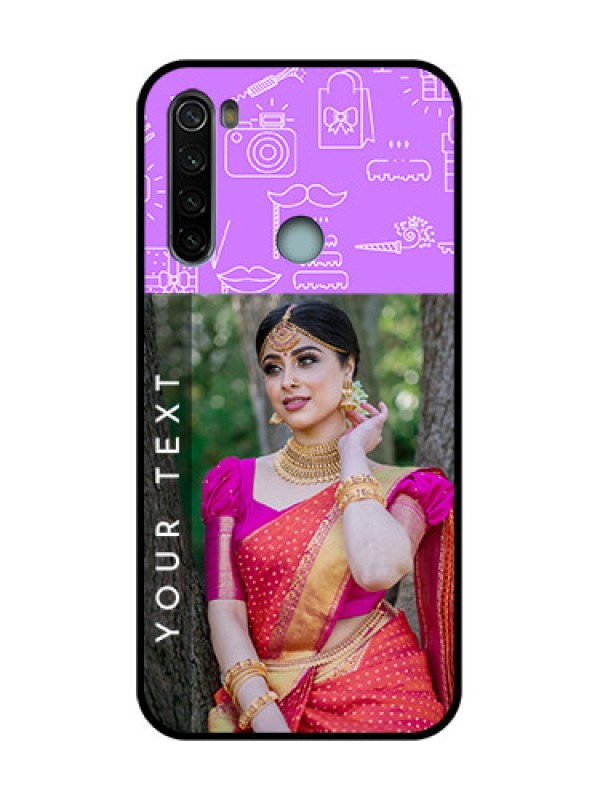 Custom Redmi Note 8 Custom Metal Phone Case - Birthday Icons Design