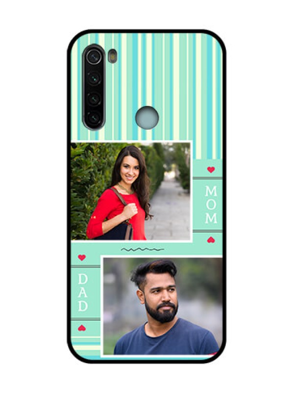 Custom Redmi Note 8 Custom Metal Phone Case - Mom and Dad Pic Design