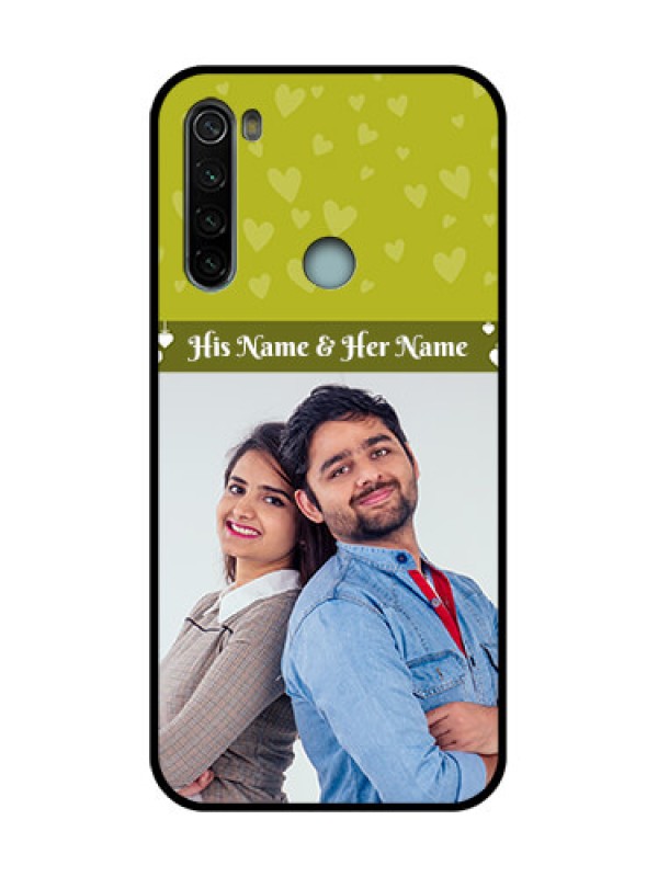 Custom Redmi Note 8 Custom Metal Phone Case - You and Me Heart Design