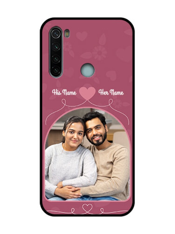 Custom Redmi Note 8 Custom Metal Phone Case - Love Floral Design