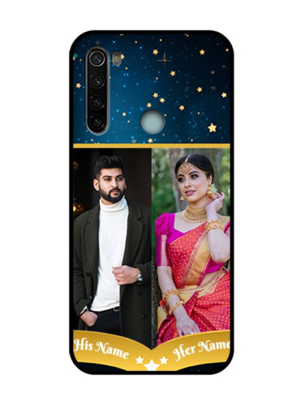 Custom Redmi Note 8 Custom Metal Phone Case - Galaxy Stars Backdrop Design