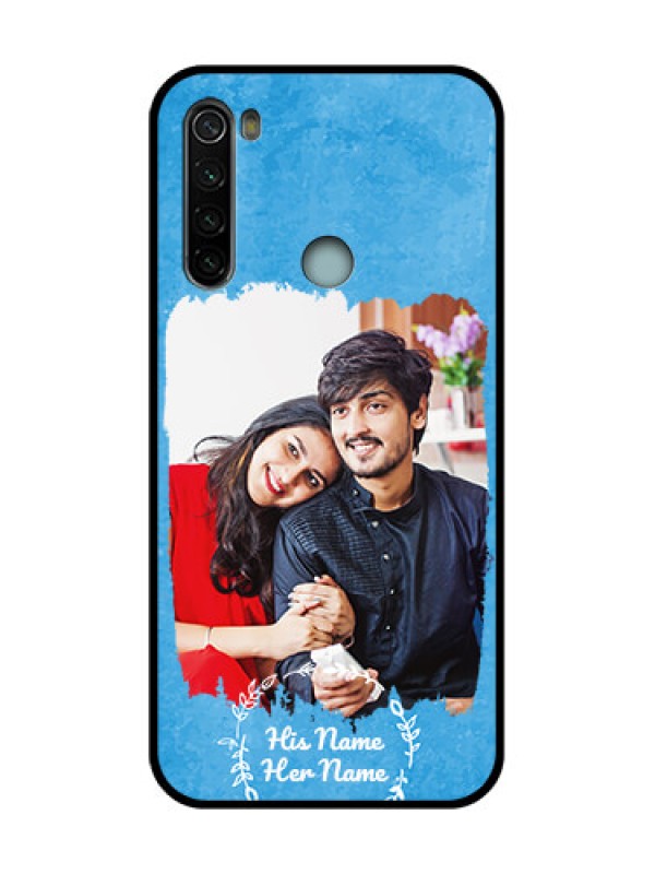 Custom Redmi Note 8 Custom Metal Phone Case - Blue Color Vintage Design