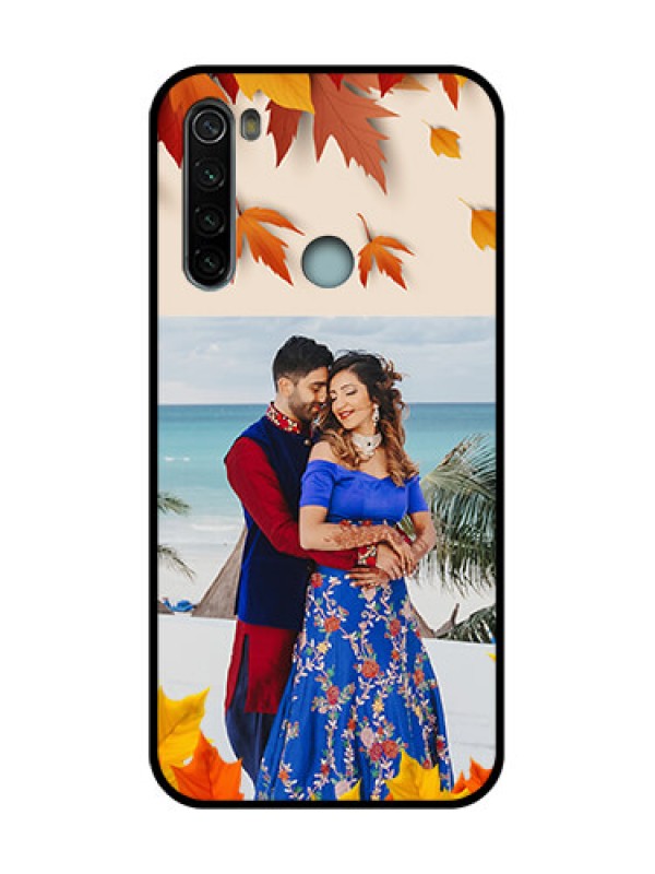 Custom Redmi Note 8 Custom Metal Phone Case - Autumn Maple Leaves Design