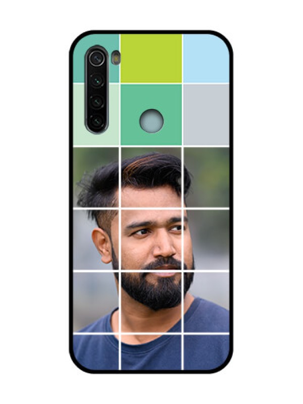 Custom Redmi Note 8 Custom Metal Phone Case - With White Box Pattern