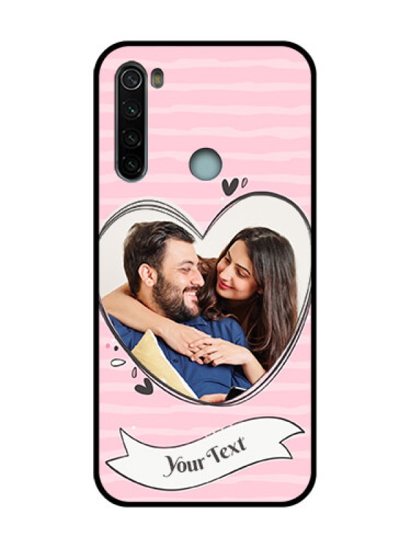 Custom Redmi Note 8 Custom Metal Phone Case - Vintage Heart Design