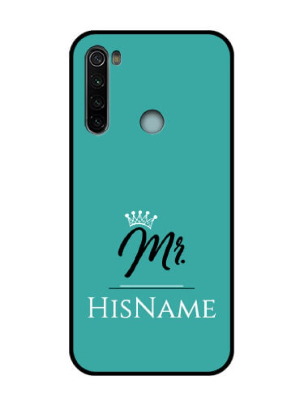 Custom Redmi Note 8 Custom Metal Phone Case - Mr With Name Design