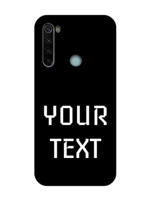 Custom Redmi Note 8 Custom Metal Phone Case - Your Name Design