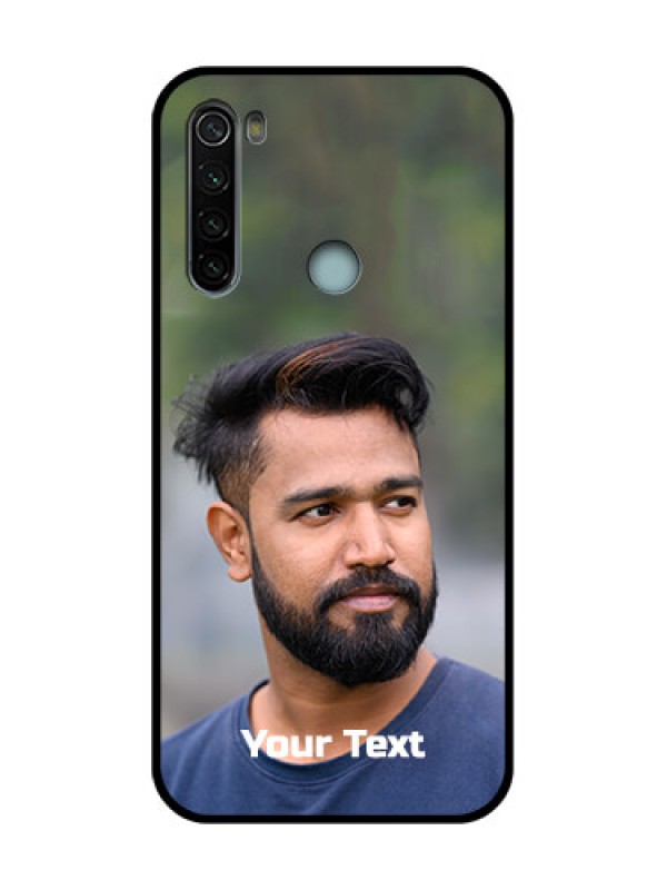 Custom Redmi Note 8 Custom Metal Phone Case - Photo With Text Design