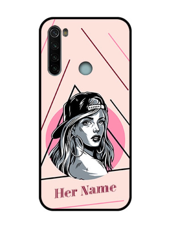 Custom Redmi Note 8 Custom Metal Phone Case - Rockstar Girl Design