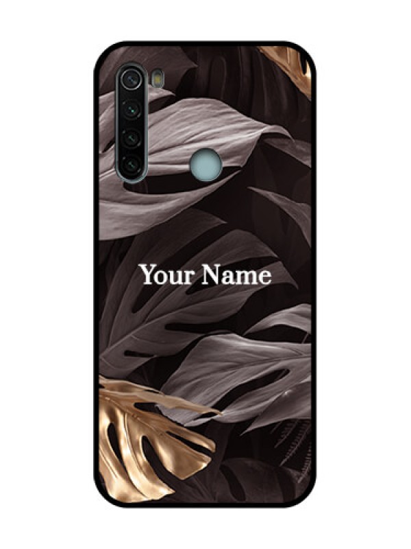 Custom Redmi Note 8 Custom Metal Phone Case - Wild Leaves Digital Paint Design