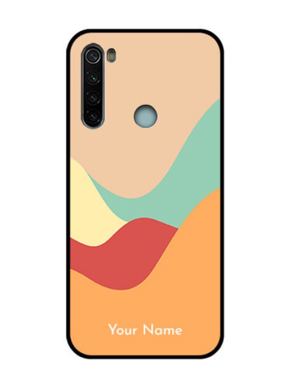 Custom Redmi Note 8 Custom Metal Phone Case - Ocean Waves Multi - Colour Design