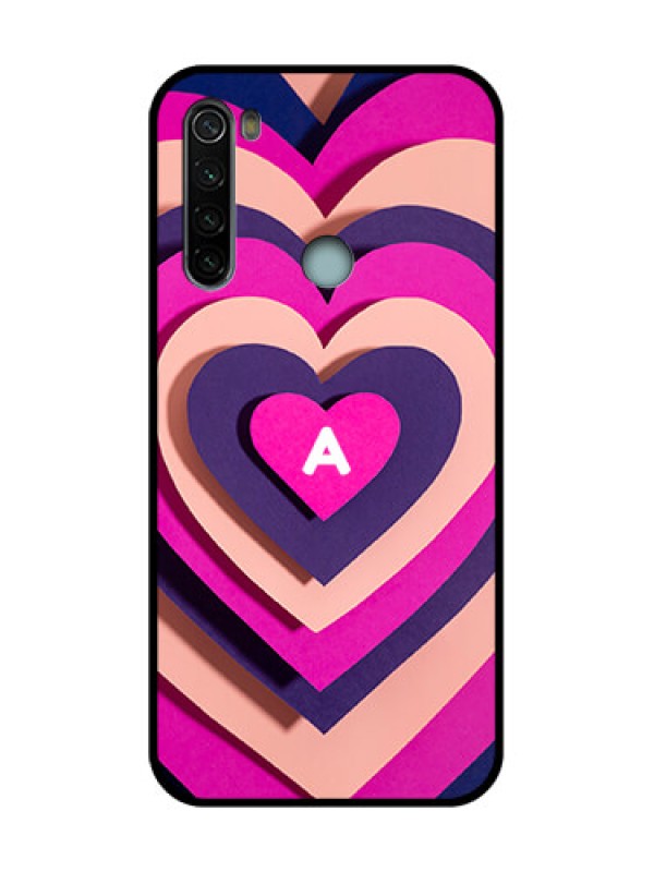 Custom Redmi Note 8 Custom Metal Phone Case - Cute Heart Pattern Design