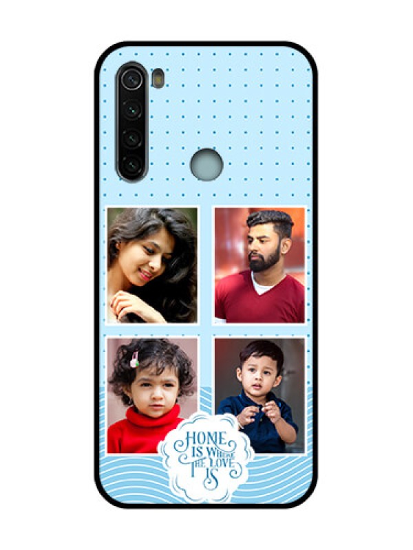 Custom Redmi Note 8 Custom Metal Phone Case - Cute Love Quote With 4 Pic Upload Design