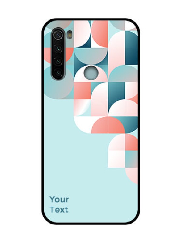 Custom Redmi Note 8 Custom Metal Phone Case - Stylish Semi - Circle Pattern Design