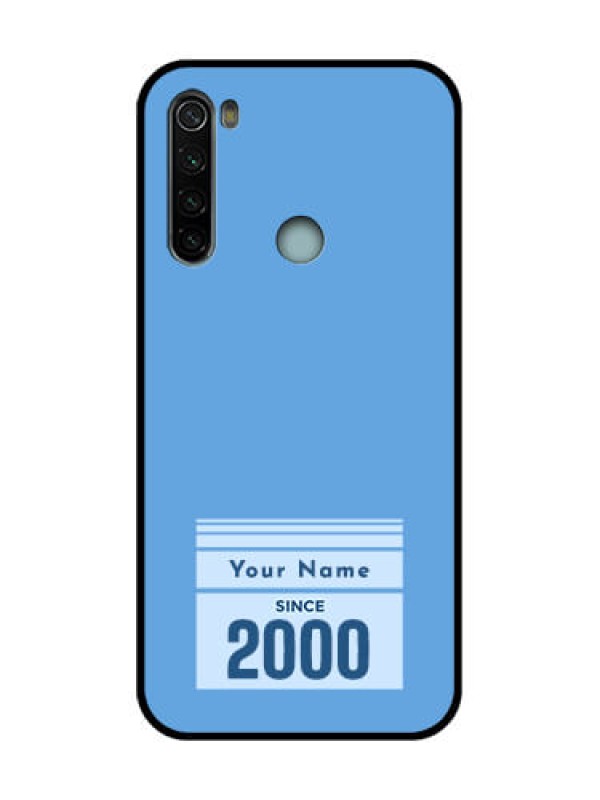 Custom Redmi Note 8 Custom Metal Phone Case - Custom Year Of Birth Design