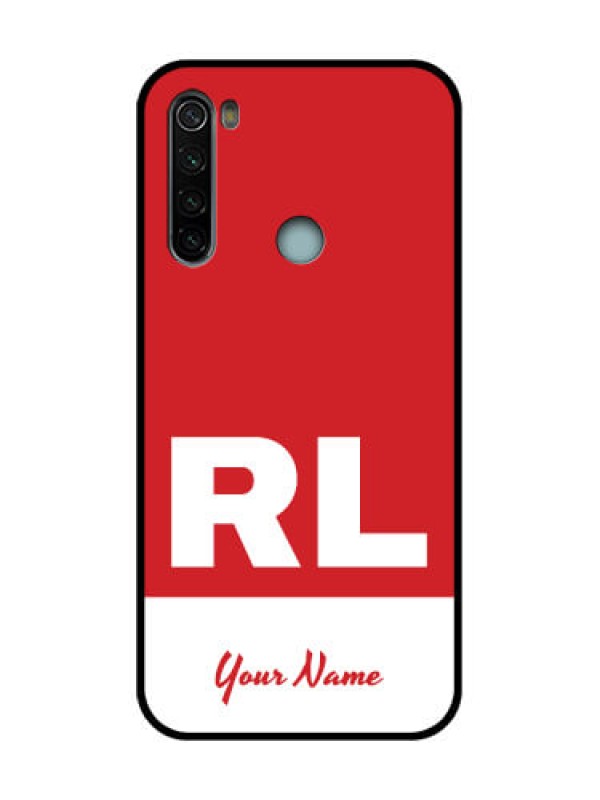 Custom Redmi Note 8 Custom Metal Phone Case - Dual Tone Custom Text Design