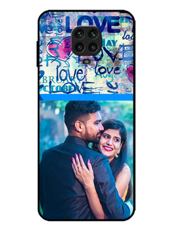 Custom Redmi Note 9 Pro Max Custom Metal Phone Case - Colorful Love Design